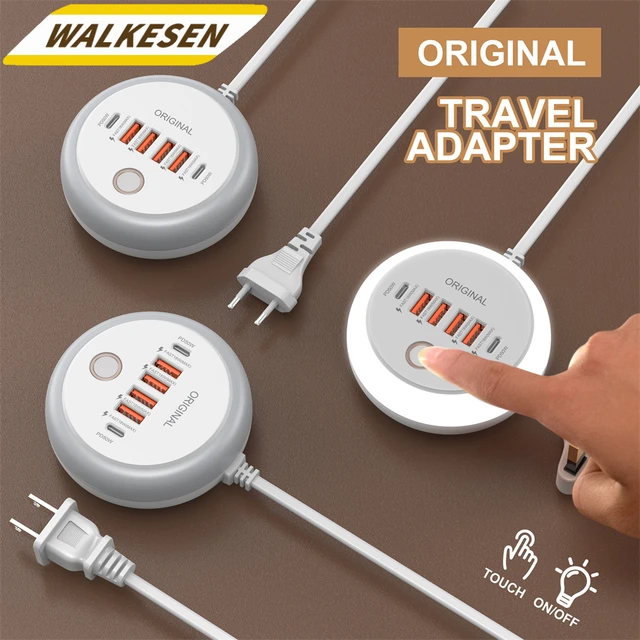 50W USB Charger Multi Ports Power Strip Socket Fast Charging Travel Charger For iPhone Samsung Xiaomi Quick Charge Phone Adapter