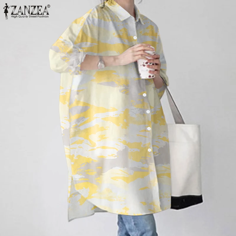  ʱ   Ҹ Ÿ  콺 ZANZEA õ  Ʈ   Ȧ ž Casual Loose Blusas Mujer