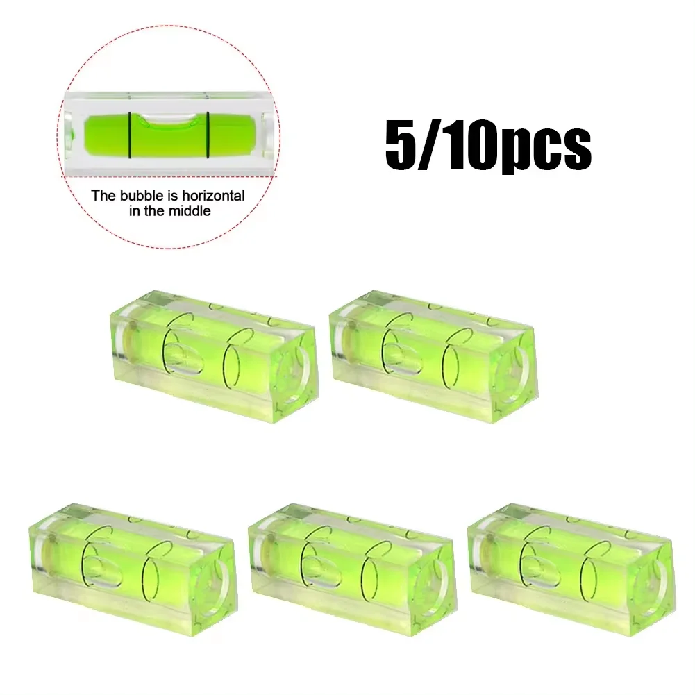 Spirit Level 5/10pcs Mini Square Bubble Precision Measuring Tool