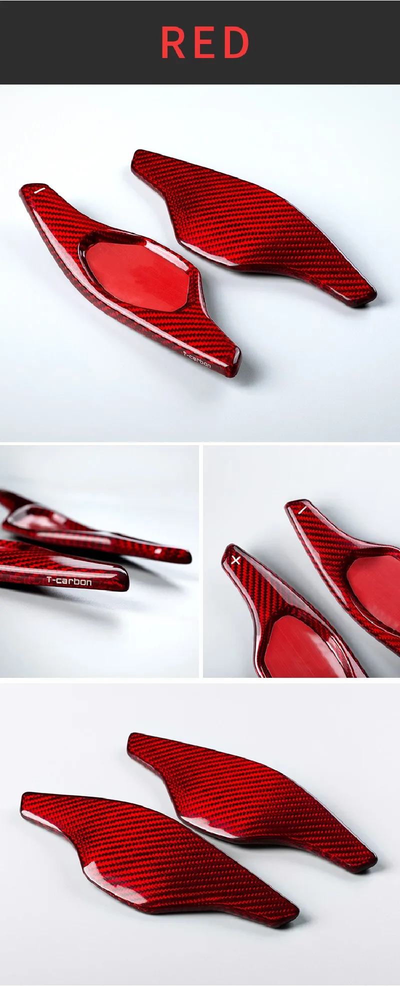 Carbon Fiber Steering Wheel Shift Paddle Extension Shifter For Cadillac XTS XTS5 Paddle Shifters Car Accessories