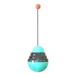 Interactive Pet Food Dispenser and IQ Training Toy (B - Blue)