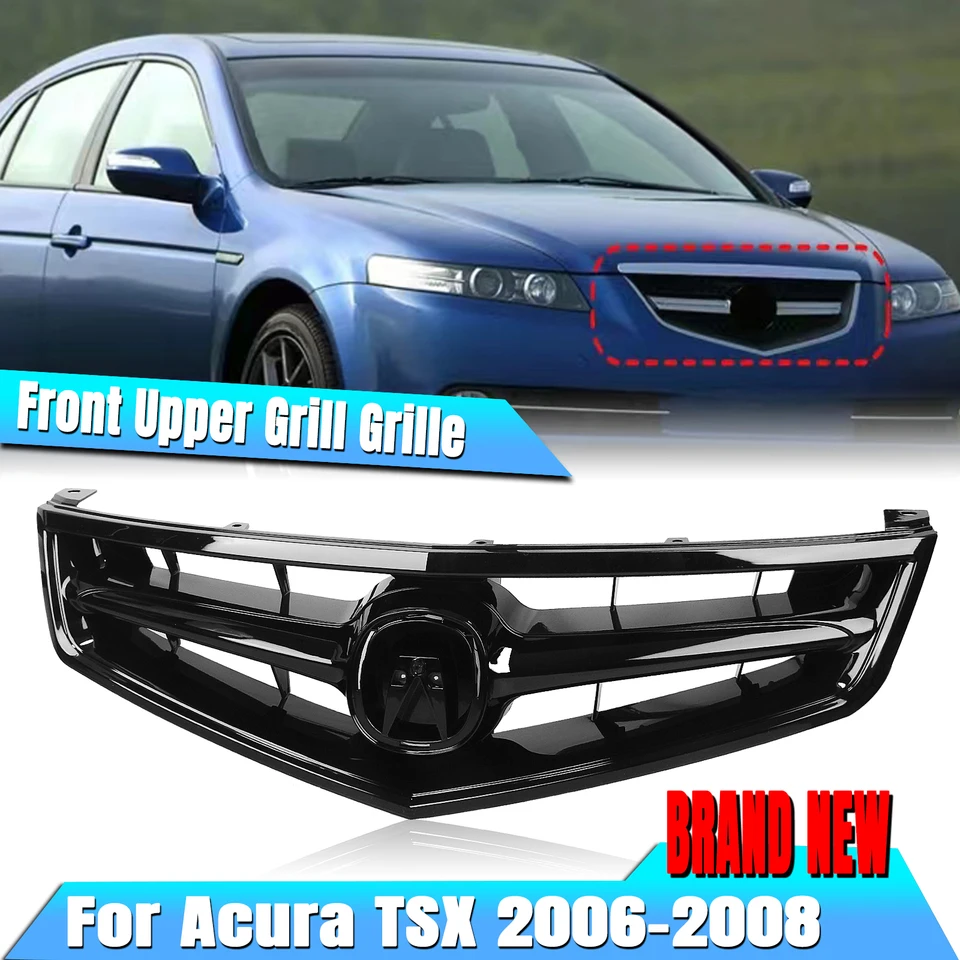 Front Bumper Grille Grill Grid Hood For Acura TSX 2006-2008 - AliExpress, image size:960x960