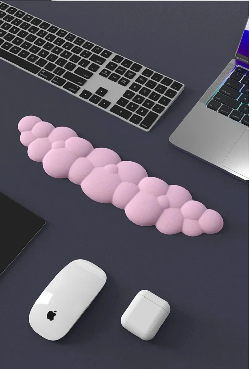 Ergonômico Laika Espuma Gaming Teclado Pad Antiderrapante Wrist Pad Suporte de Memória Office Mouse Pad Nuvem Gradiente - Imagem 4