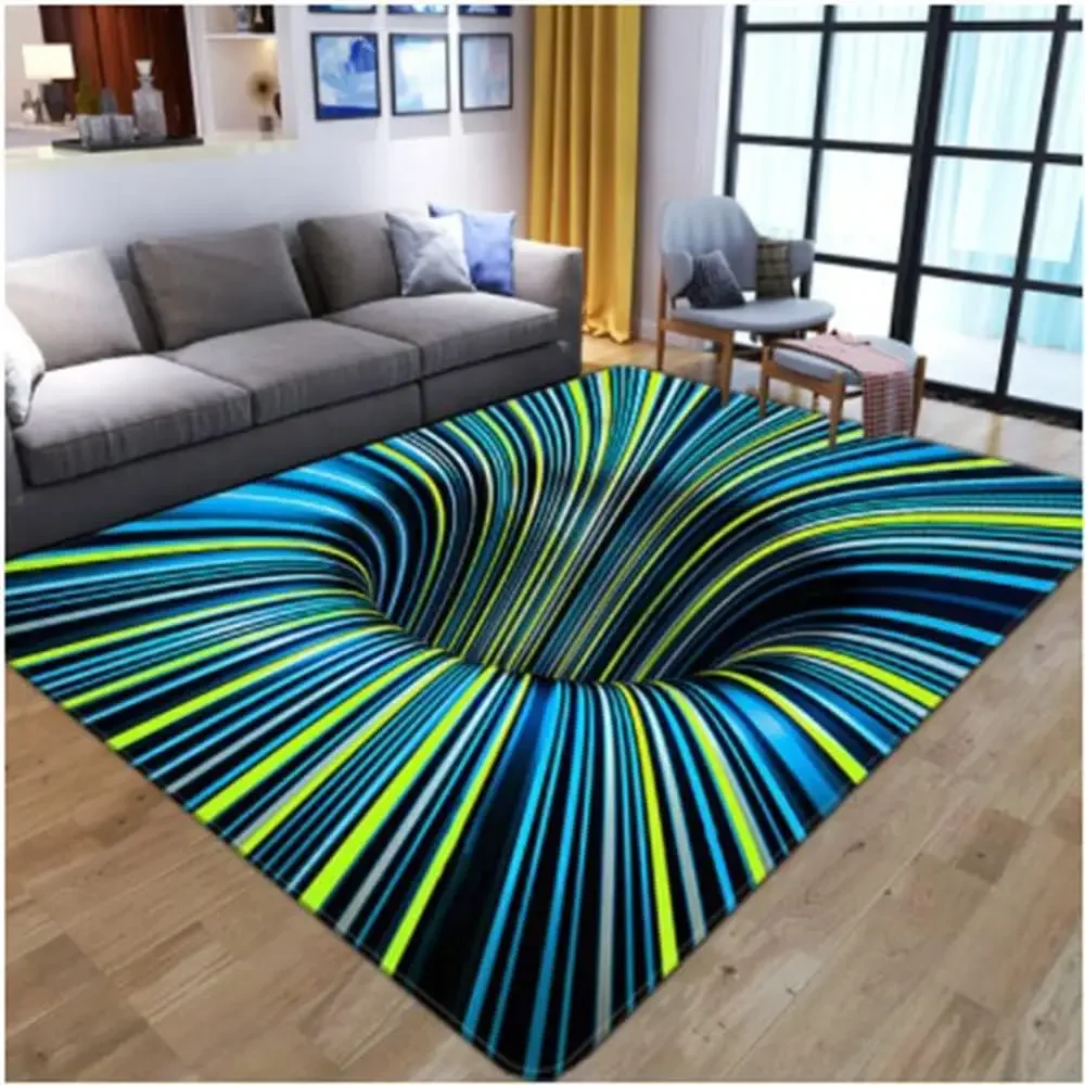 3D Vortex Illusion Rug 3