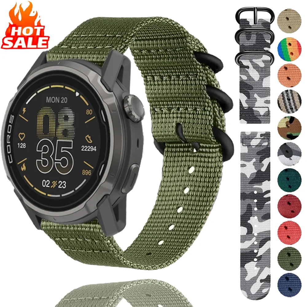 Breathable 22mm Nylon Sports Strap - Versatile Replacement Bracelet