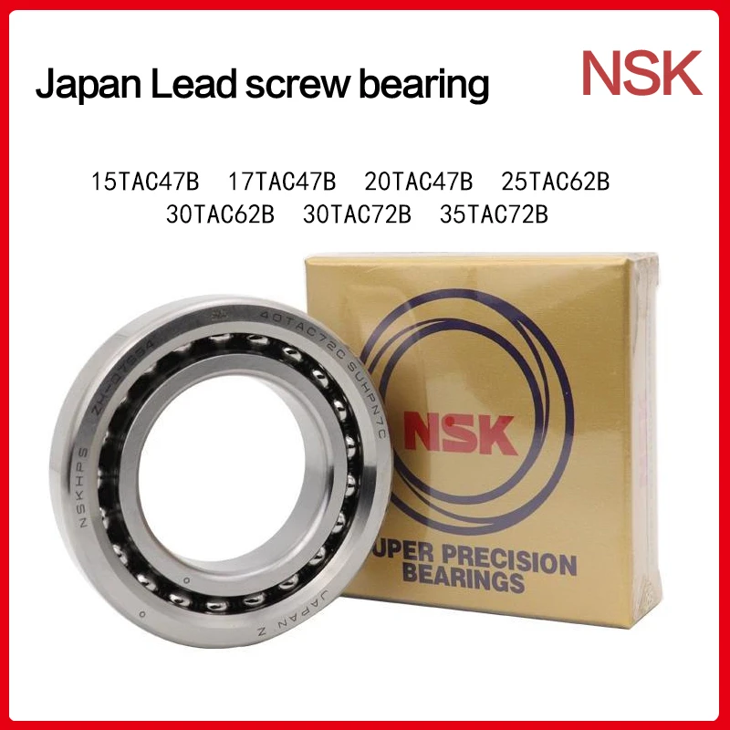High Precision Japan Ball Screw Machine Tool Bearing NSK 15TAC47B