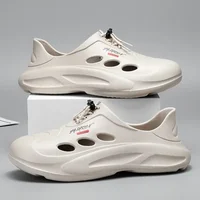 Summer Hollow Shoes Men's Outer Wear Trendy Soft Bottom Slippers Non-slip Breathable Men's Casual Sandals 1