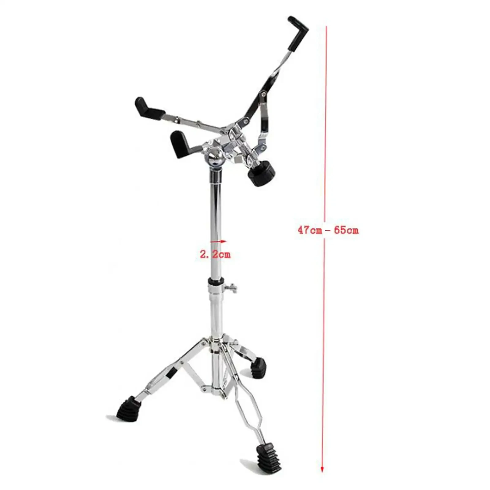 Snare Drum Stand Portable Height Adjust Instrument Holder Base Bracket for 12''~14'' Dia Drums