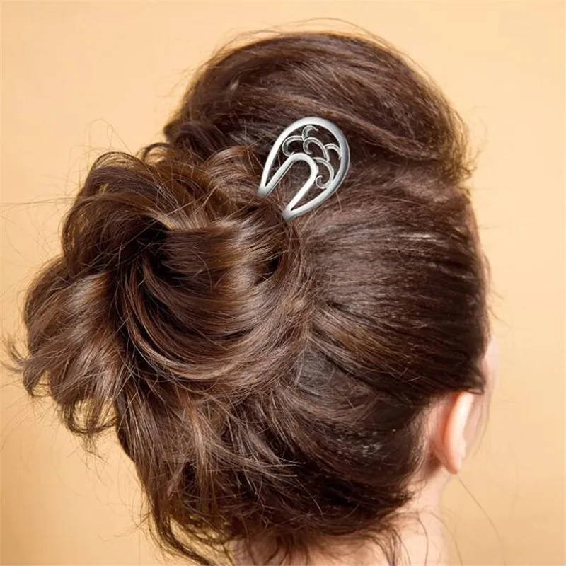Fashion Long Hair Decoration U-Shape Hairpins Hair Sticks Forks Hairpin Barrettes Pin Ponytail Holder 1pcs for Girls Womens hair accessory hair stick hair clip hair headdress hair comb