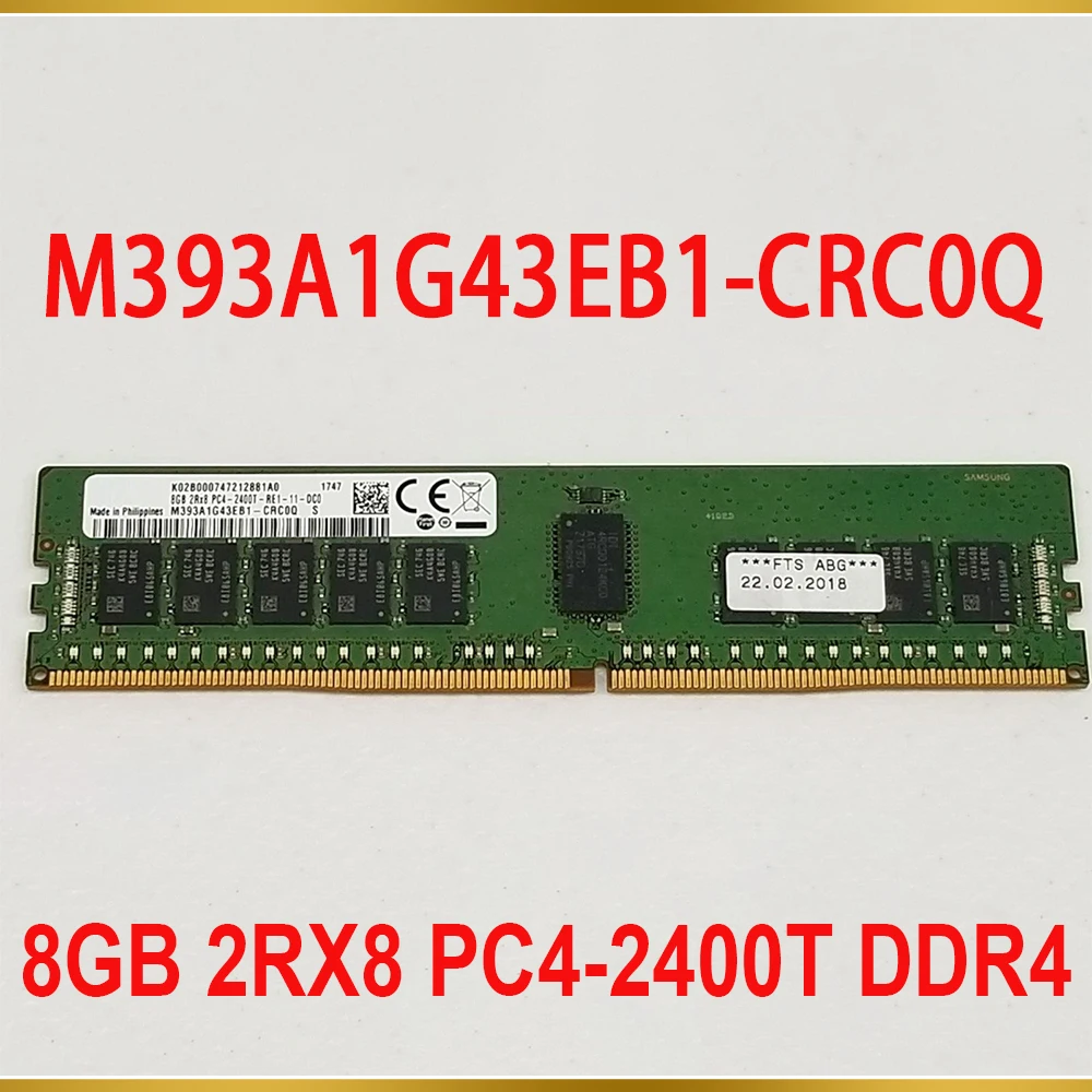 RAM 8GB 2RX8 PC4 2400T DDR4 2400 REG For Samsung Server Memory M393A1G43EB1 CRC0Q