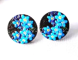 

Unique 3D Dot Round Embossed 16mm Round Coloured Drawing pattern Laser Cut wood Cabochon DIY for Rings, Earring,Brooch,Necklace