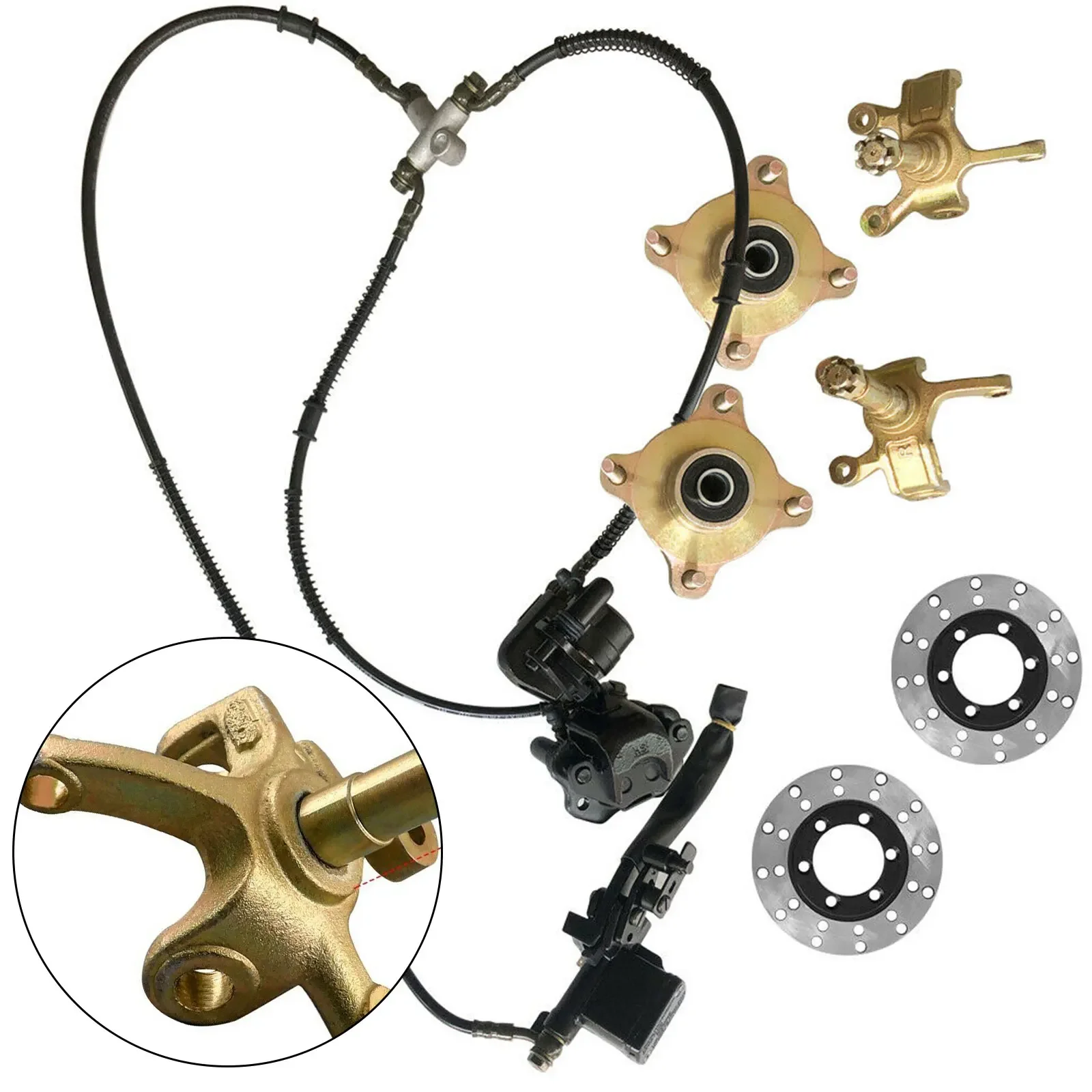 Front Brake Rotor & Caliper Assembly 1