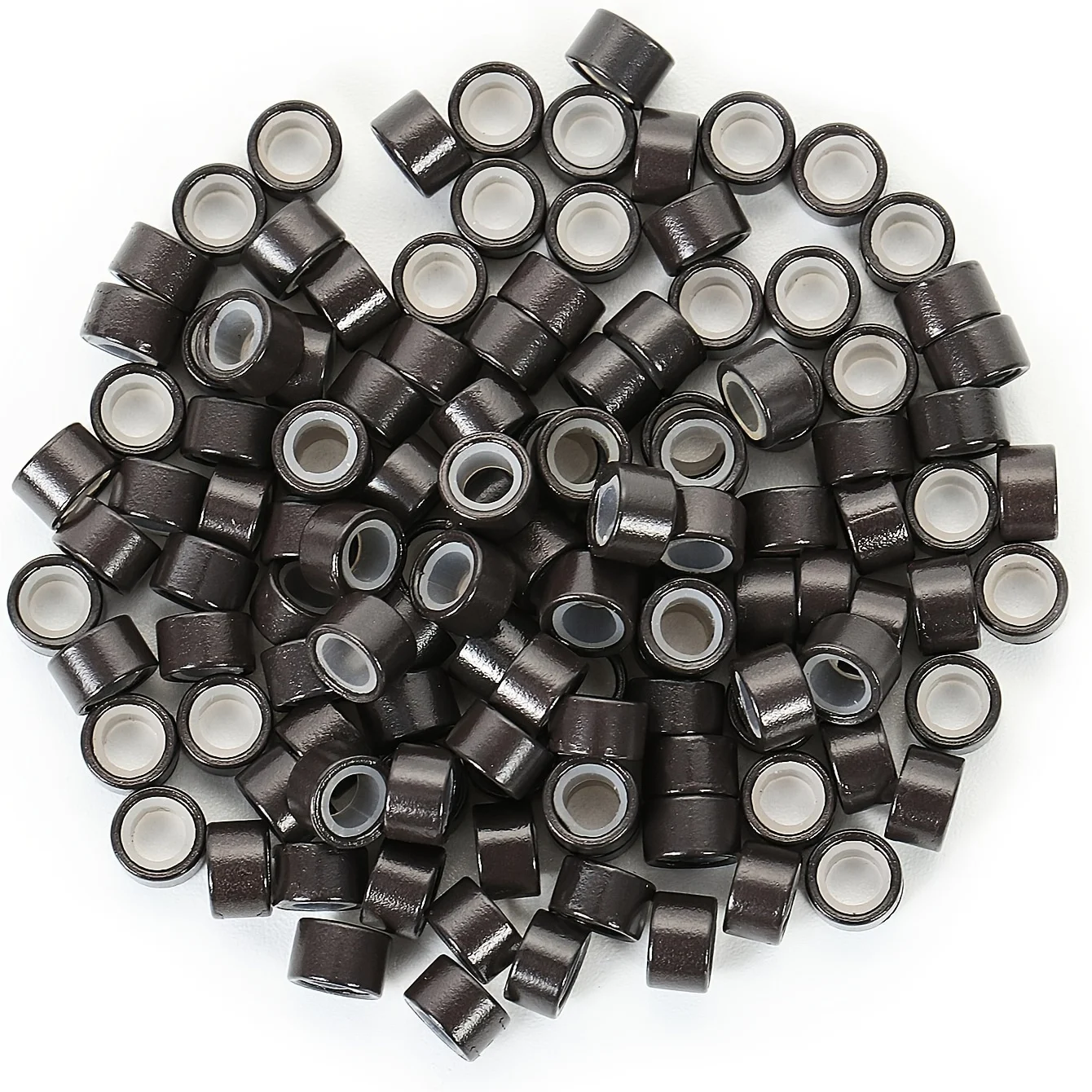 500pcs 5mm*3mm*3mm Silicone Micro Link Tube Ring for Wig Hair ...