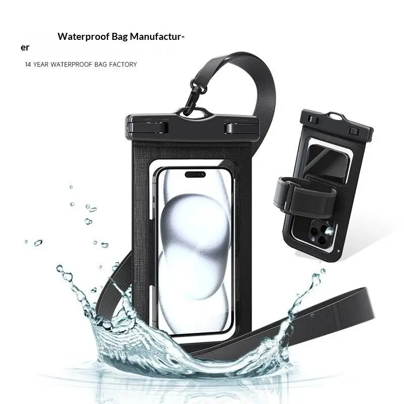 Waterproof Neck-Hanging Phone Pouch with Full Screen Touch Sensitivity