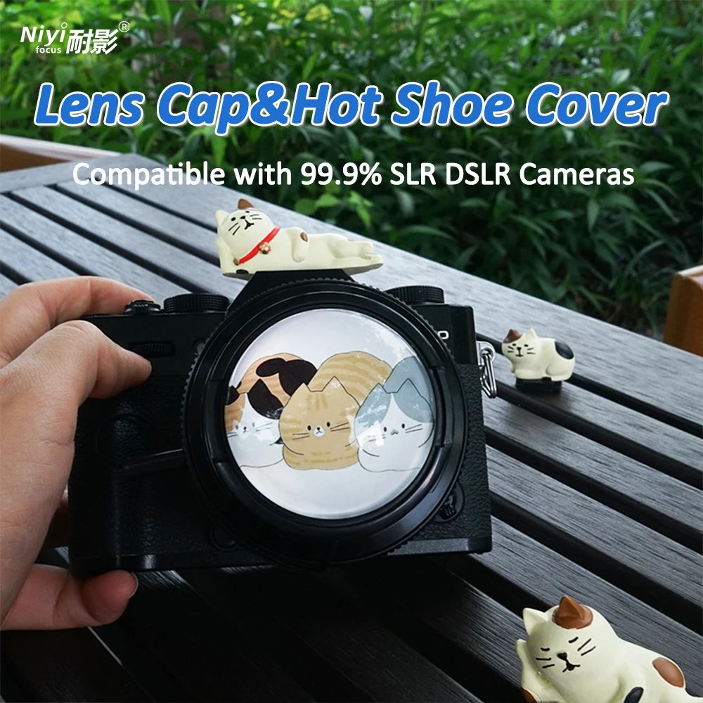 Camera Lens Cap Cute Camera Hot Shoe Cover Cold Shoe Flash Portector 3D ...