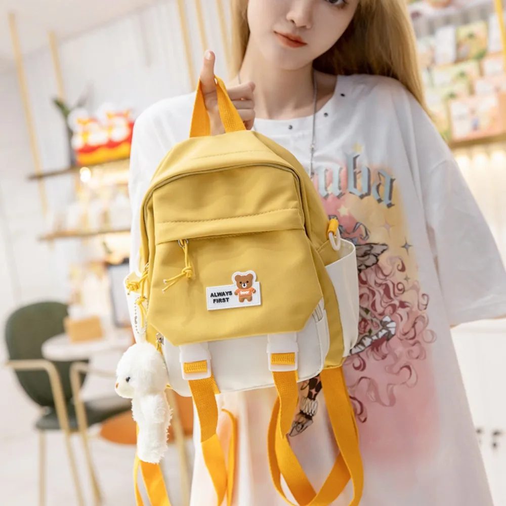 Multi-purpose Women's Backpack Bag Female Cute Transparent Jelly School Backpacks for Teens Harajuku Kawaii Small Travel Bags