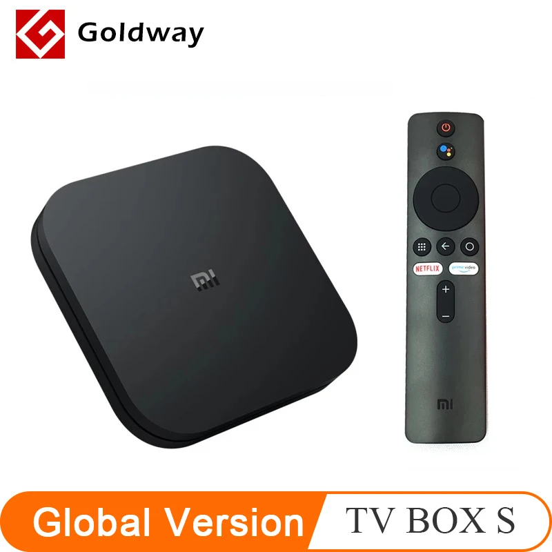 Original Global Xiaomi Mi TV Box S 4K HDR Android TV 8.1 Ultra HD 2G 8G  WIFI Google Cast Netflix IPTV Set top Box 4 Media Player|media player|mi box  3xiaomi mi box