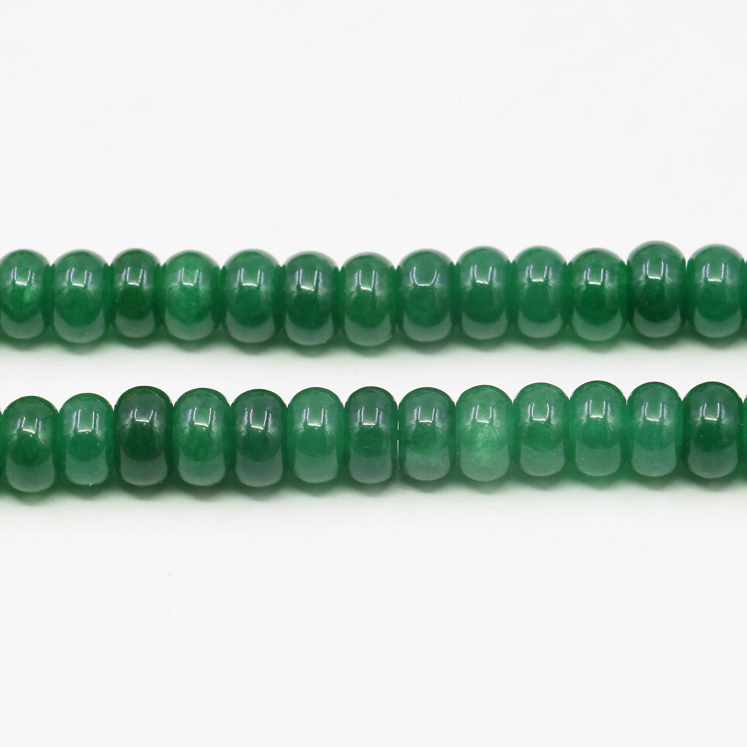 5x8mm Green Malay Chalcedony Crystal Abacus Loose Bead DIY Stone,Transparent Pattern Jewelry,Women Gift Necklace/Bracelet 15inch