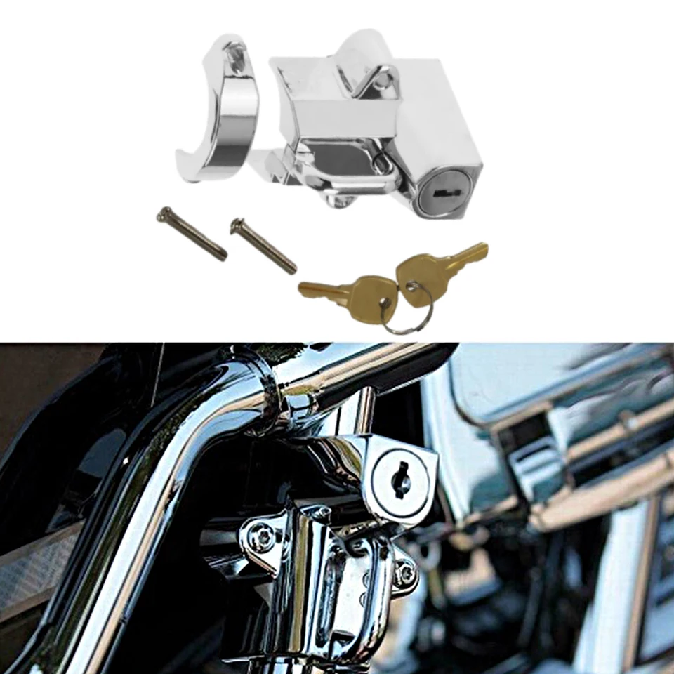 Motorcycle Helmet Lock Anti-Theft Fixed Helmet Lock for Harley-Davidson  Street Glide Touring 22-32mm Handlebar Moto Accessories - AliExpress, image size:960x960