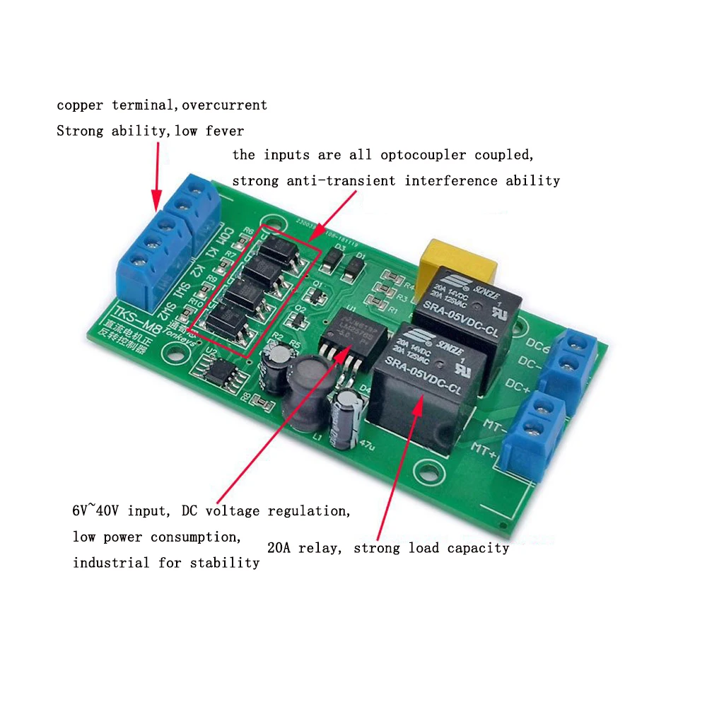 DC 6V 12V 24V BLDC 모터 드라이버 컨트롤러 정방향 역방향 모듈 리미트 릴레이 드라이버 리프팅 제어 저레벨 자동 잠금