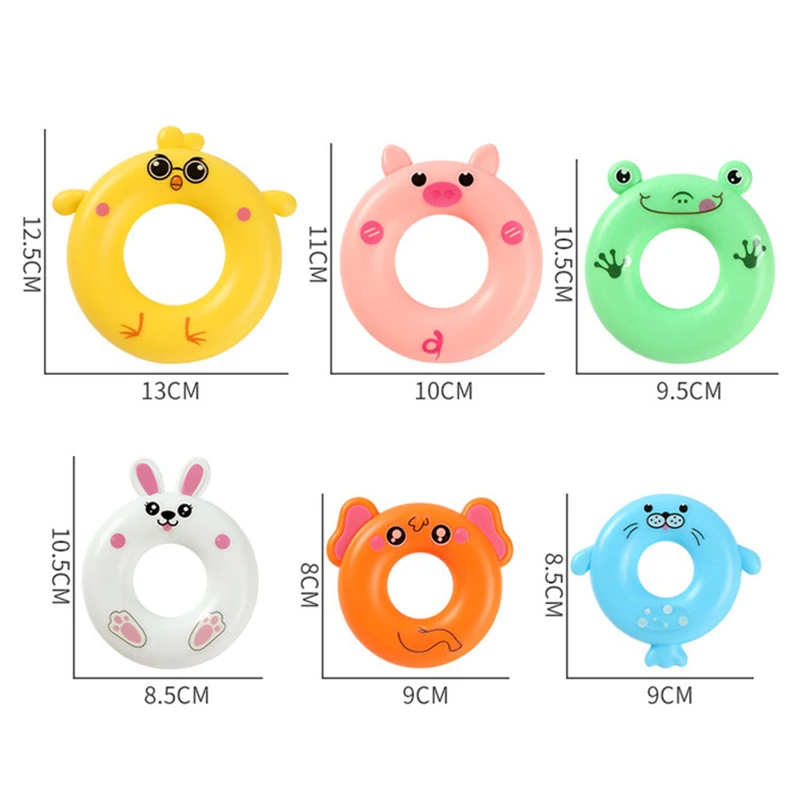 Rainbow Stacking Ring Tower Montessori Educational Baby Toy Learning Sensory Animal Stacking Toys Beach Pool Children Kids Toy