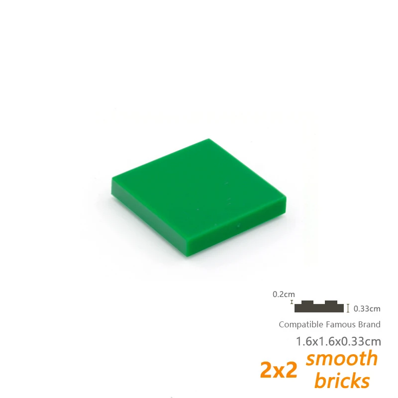 600PCS 대량 빌딩 블록 그림 벽돌 세라믹 타일 2x2 교육 크리 에이 티브 크기 어린이를위한 3068 장난감과 호환 가능