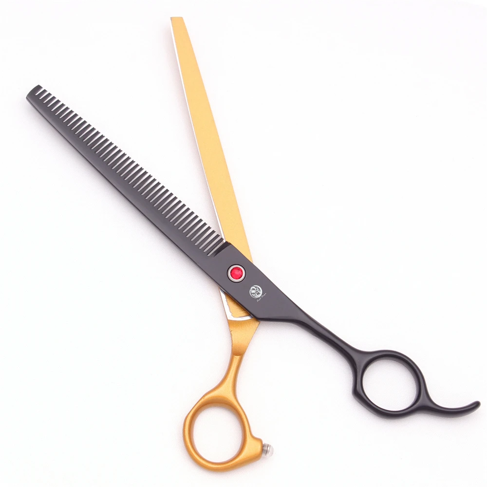 Dog Thinning Scissors Purple Dragon 7.5" Japan Stainless for Pet Grooming Thinning Straight Shears Chunker Z3088 dog grooming scissors