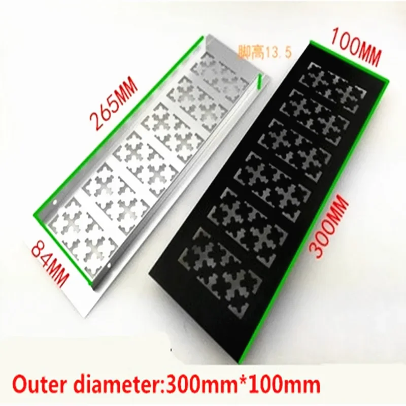 1Pcs/Lot 10cm ventilation grille Wide Anodized Aluminum Air Vent Ventilator Grille Cover Ventilation For Closet Shoe