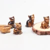 Hand Carved Tiger Eye Mini Kitten , Natural Stone Animal ,Gemstone Cat Figurine, Crystal Craft, Chakra, Home Garden Decor, 1.5" 1