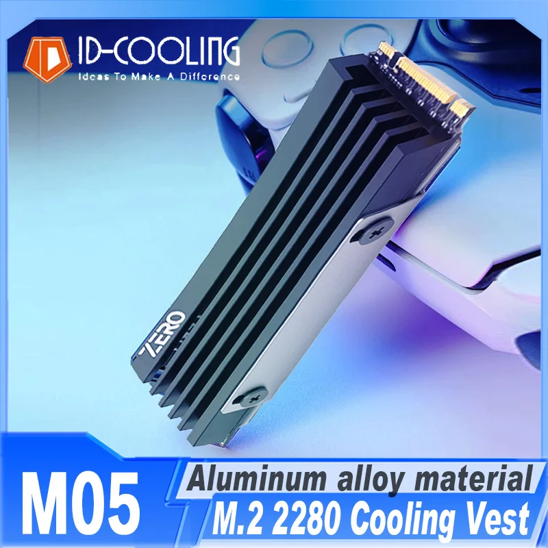 Refrigeração-cooling Vest com Almofada Térmica Arrefecimento em Liga de Alumínio Dissipador de Calor M.2 2280 Ssd Zero M05 Nvme M.2 2280 Ssd id - Imagem 5