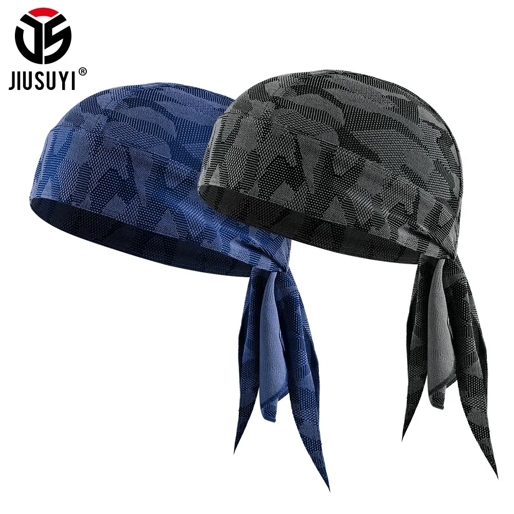 Mesh Durag Faux Leather Biker Skull Cap Motorcycle Bandana Head Wrap Du Doo Do Rag Black Hat-in Men's Sun Silk Durag For Men - Foto 10