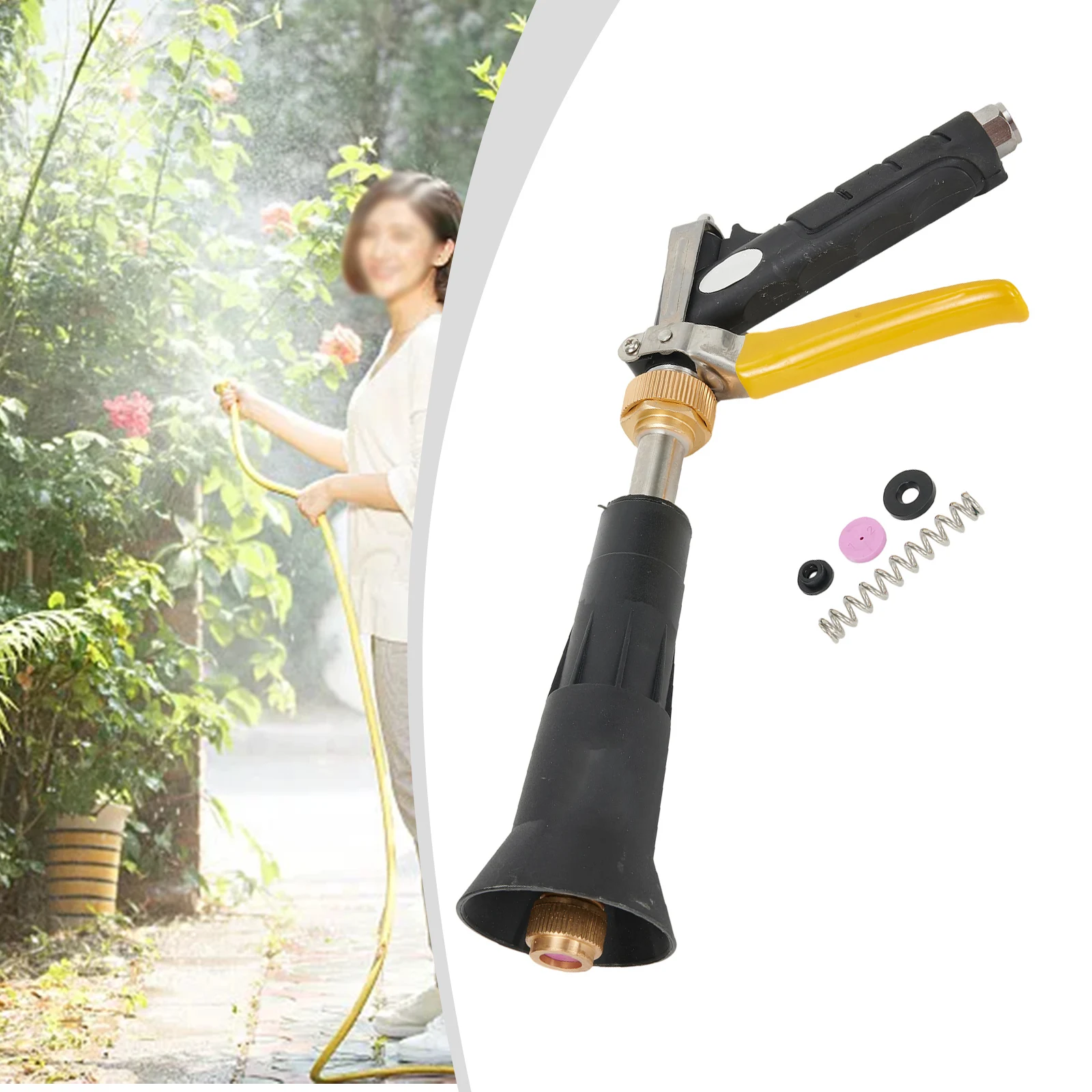 

Brand New High Quality Sprinkler High Pressure Agricultural Black Durable Garden Watering Replacement Rotatable