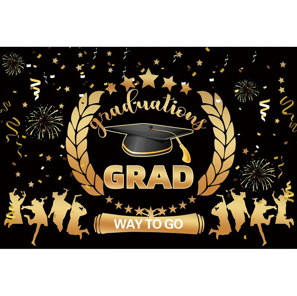 Yeele Graduation Party Backdrop Class of 2022 Black Golden Glitter Light Bokeh Photography Background Congrats Grad Banner Decor camera cleaning kit Photo Studio Supplies