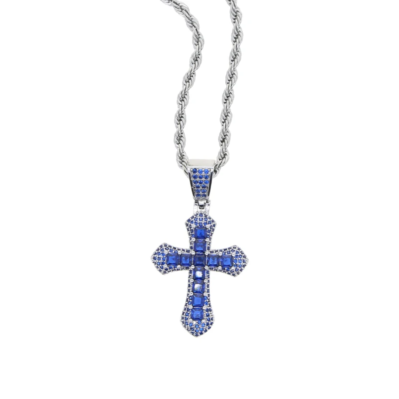 ネックレス・チョーカー Luxury Street Wear ICE Cross Necklace unisexual ネックレス・チョーカー Luxury Street Wear ICE Cross Necklace