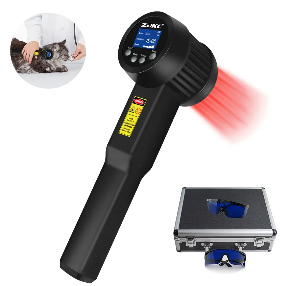 

ZJKC Handheld 8W 808nm 650nm Cold Laser Therapy Device Muscle Release Back Neck Pain Relief Treatment Physiotherapy Instrument