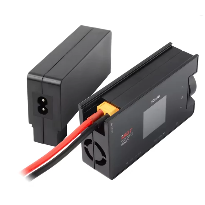 ISDT 608AC AC 50W DC 200W 8A BattGo Интеллектуальное зарядное устройство для аккумулятора Разрядное устройство со съемным источником питания thumbnail 4