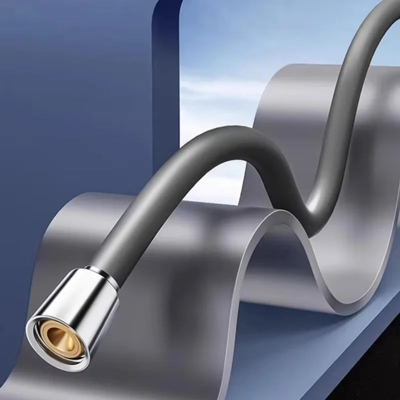 Latex Shower Head Hose Flexible Tube Pipe High Pressure Silicone Powerful Tap Faucet Toilet Bathroom Accessories 1.5/2M