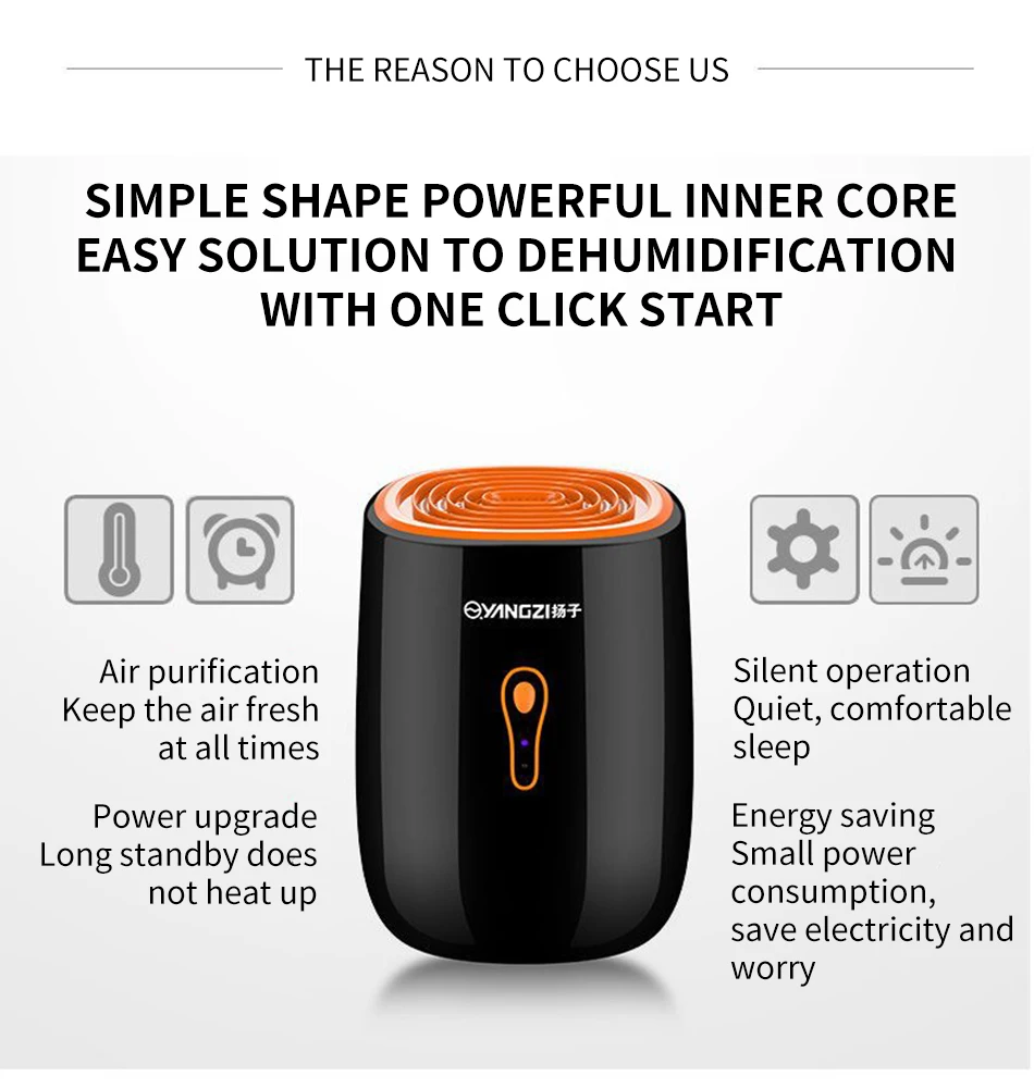 Description Picture 5 of itemDehumidifier for household small bedrooms basement moisture absorption drying dehumidification and moisture prevention devices