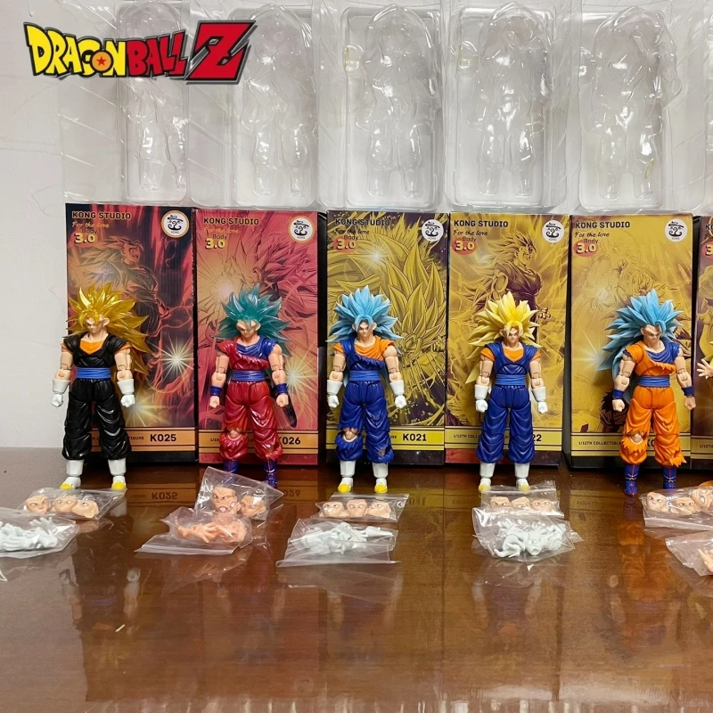 

Original Kong Studio Kong 21 22 23 24 25 26 Son Goku Vegetto 3.0 Body 6 Inch Anime Action Figure Collectible Desktop Decora Toy