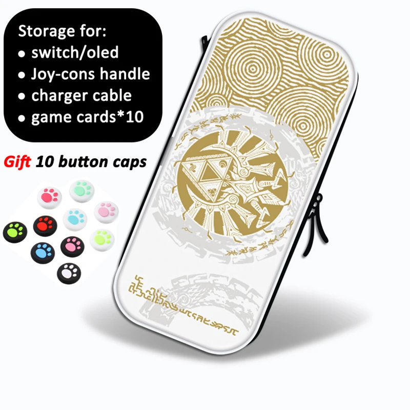 Per Zelda Tears Of The Kingdom Storage Bag Ad Alta Capacità Per Nintendo Switch/Custodia Rigida Oled Custodia Da Viaggio Portatile