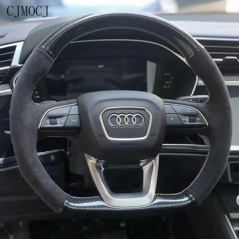 Cover Customized Hand Sewing of Steering Wheel Cover for Audi S4 / RS5