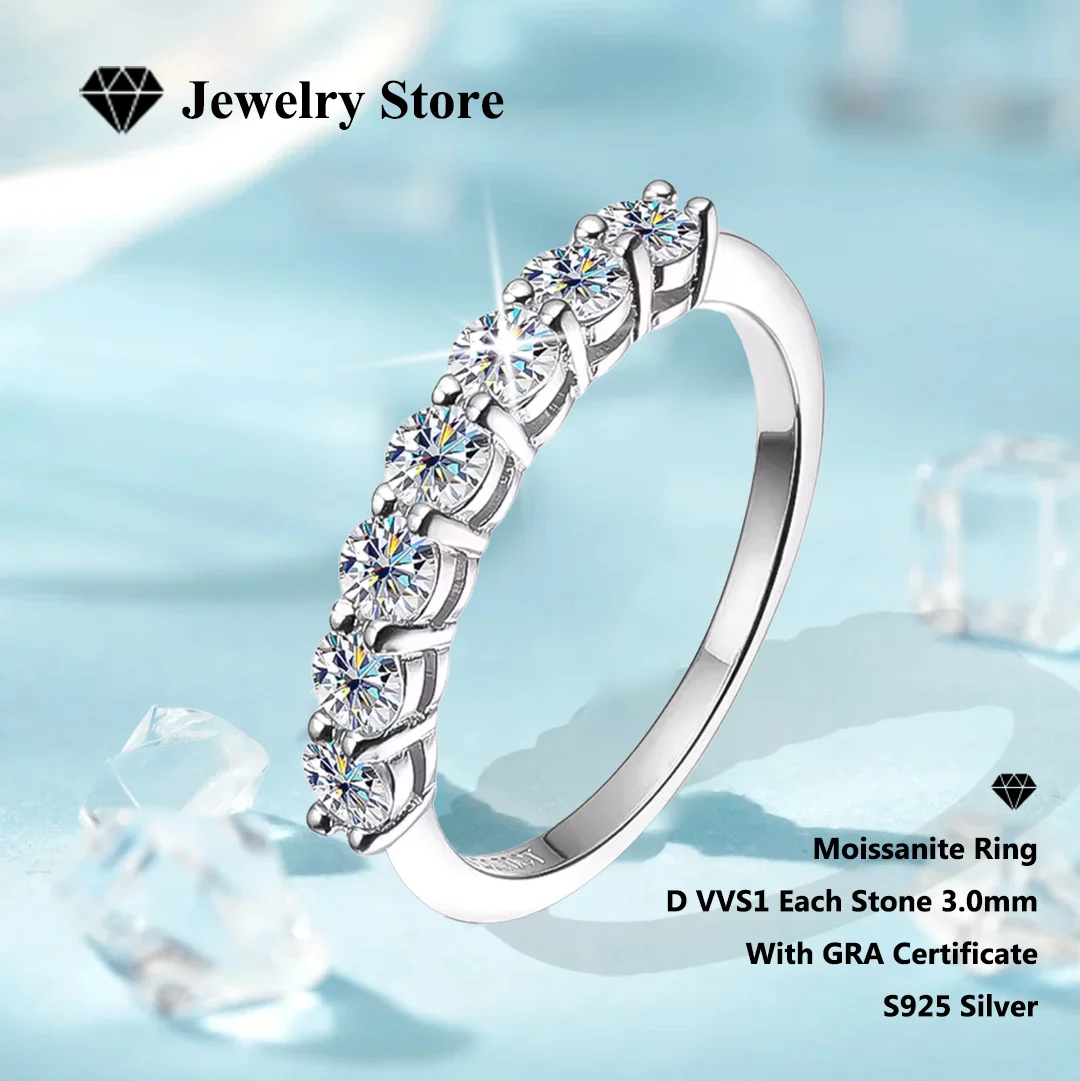GRA-zertifizierter Moissanit-Ring aus S925-Sterlingsilber – brillantes Glitzer, zeitloses Design, luxuriöser Look ohne Preisschild – Detail 6