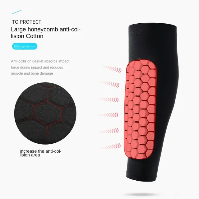 1 PC Honeycomb Soccer Shin Guards Football Shields Sports Legging Shinguards Leg Sleeves Protective Gear Shank Protector 3