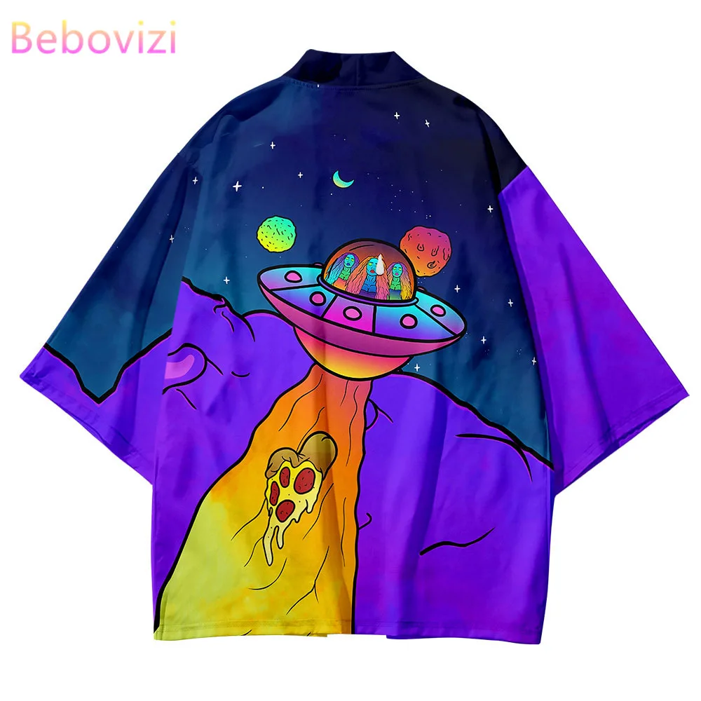 

Plus Size Purple XXS-6XL 5XL 4XL Loose Japanese Cartoon Haori Cardigan Women Men Harajuku Kimono Cosplay Blouse Yukata Clothing