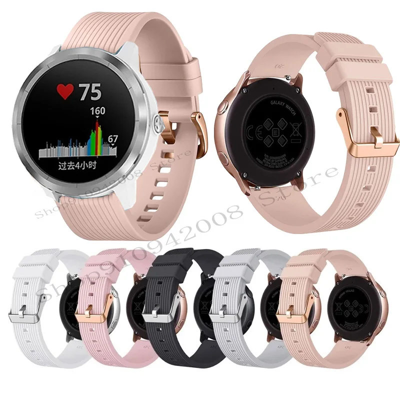 Silicon Watchband for Garmin Vivomove HR/3/Vivoactive 4/3/Venu 2/Luxe