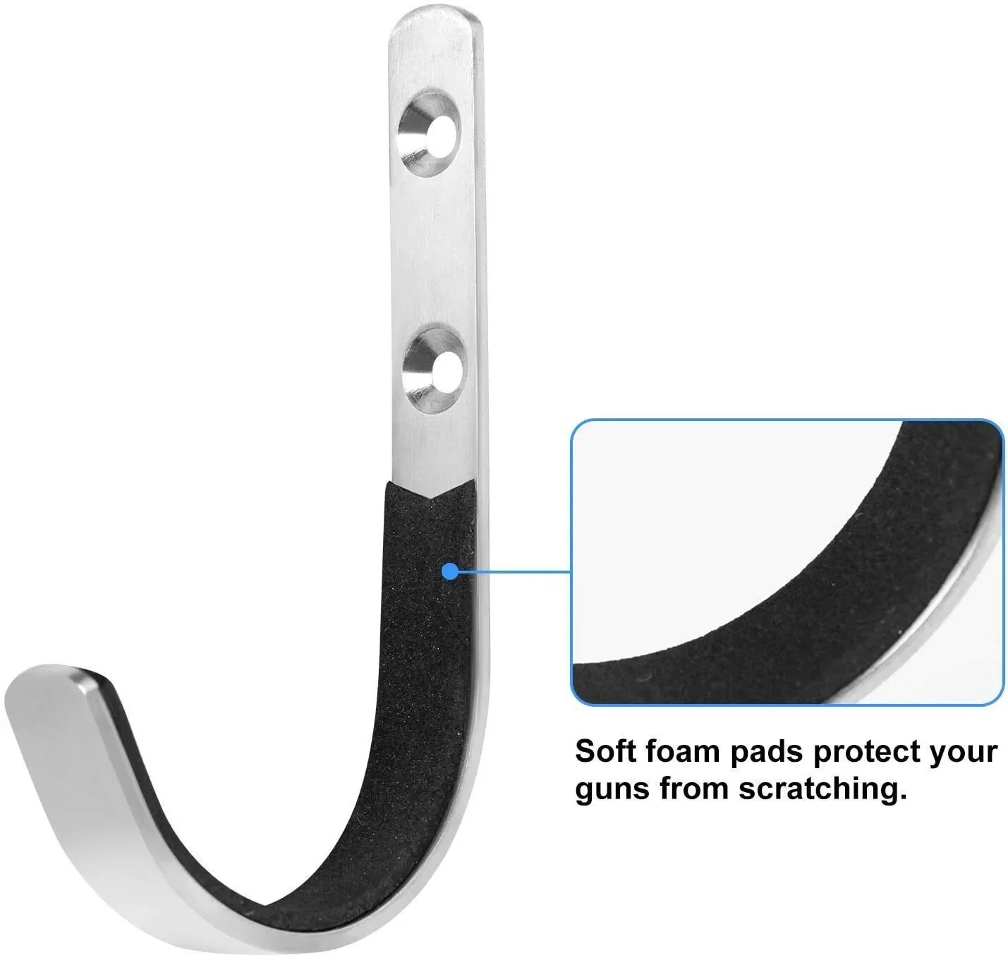 رف بندقية مثبت على الحائط بنادق معدنية خطاف بندقية...