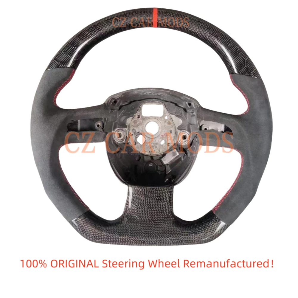 

Custom Carbon Fiber Steering Wheel Auto Accessory Original Steering Wheel For Audi A4 2009-2016 Re-manufactured Steering Wheel