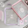 Korea Cat A5 Binder Photocard Collect Book Glitter Photo Transparent Album Postcards Storage Book 1