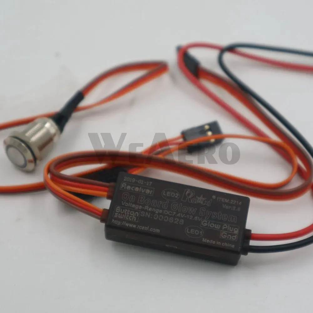 New Style! RCEXL On Board Glow System Ignition Drive Glow Plug Driver for RC Nitro Airplane