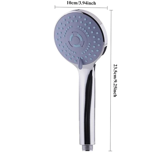 1PC soffione doccia a pioggia vasca da bagno pressurizzata doccetta 5 modalità ugello universale alto flusso d'acqua risparmia acqua accessori per doccia 6
